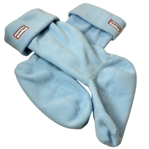Hunter Boot Fleece Sock Insert Baby Blue Size Medium US womens 5-7 - Picture 1 of 6